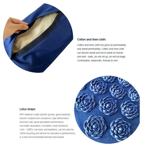 Tapis d'Acupression & Coussin – Soulage le Dos, le Cou et le Stress | ZenVie