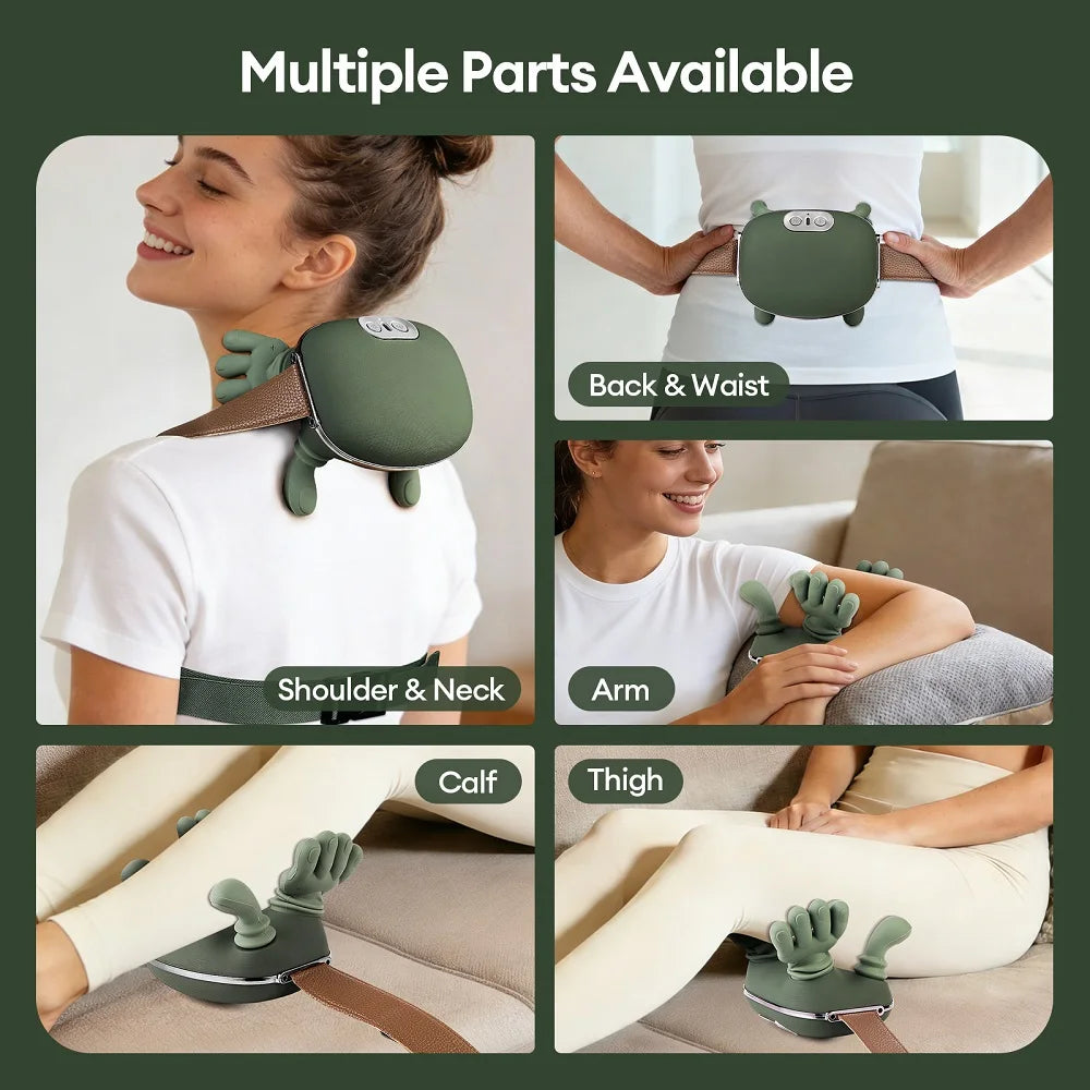 Masseur Cervical 4D Sans Fil – Soulage Instantanément les Douleurs du Cou et des Épaules
