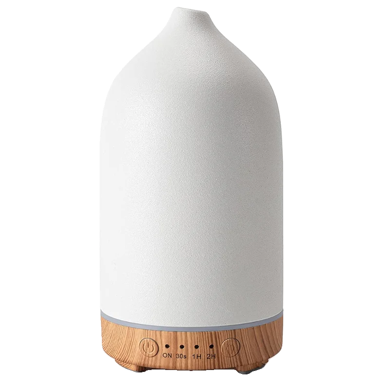 Diffuseur d'Huiles Essentielles en Céramique – Humidificateur Ultrasonique 7 Couleurs | ZenVie